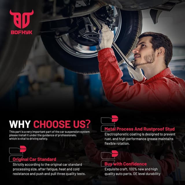 Thumbnail 6 de BDFHYK 6pc Tie Rod Ends Kit