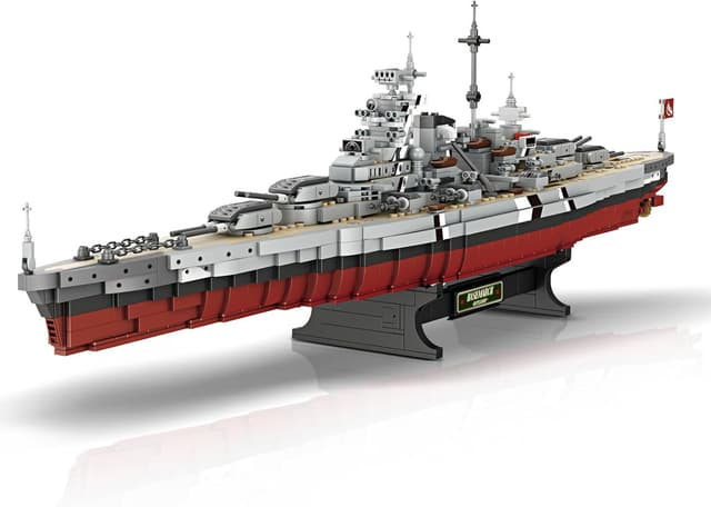 Detalle de Brihappen – Jeu de construction militaire du cuirassé Bismarck (2081 pièces)