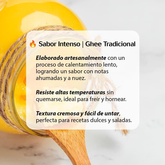 Thumbnail 2 de Drasanvi KETO Mantequilla Ghee de pasto Bio, 300 g, saludable y digestión fácil