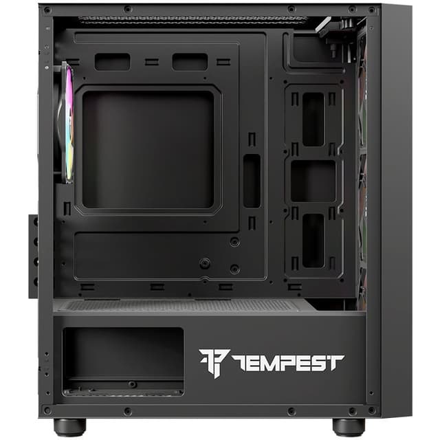 Detalle 2 de Tempest Rampart ARGB M-ATX Cristal Templado USB 3.0 Negra 🖥