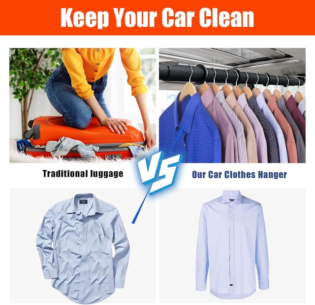 Thumbnail 2 de Car Clothes Hanger Bar 30-63 in