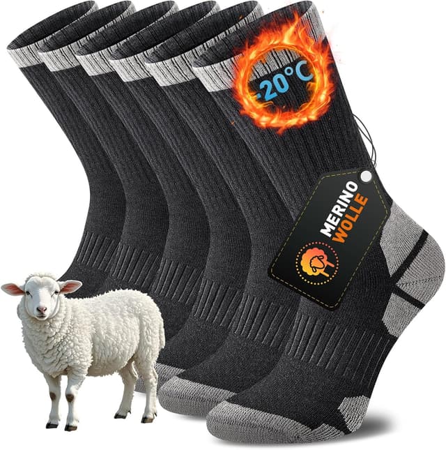 Detalle de Niorasen Merino Socken Thermo, 3 Paar