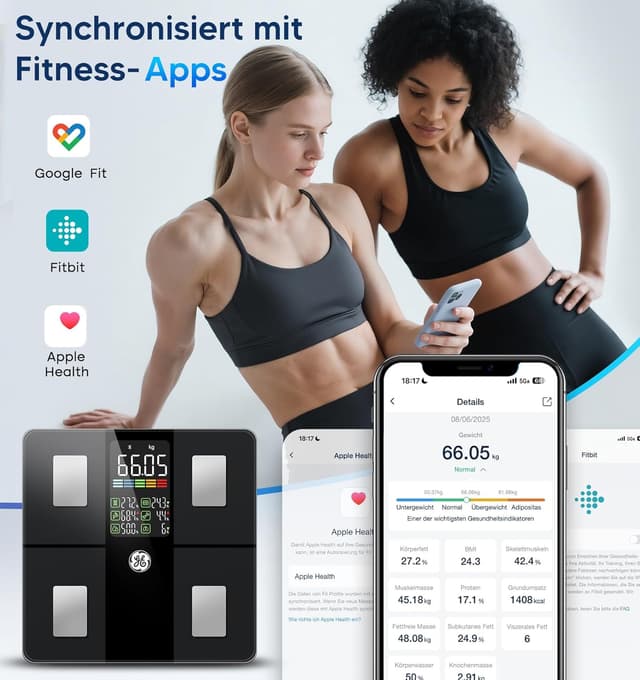 Thumbnail 5 de GE Körperfettwaage Digital mit Großem Display