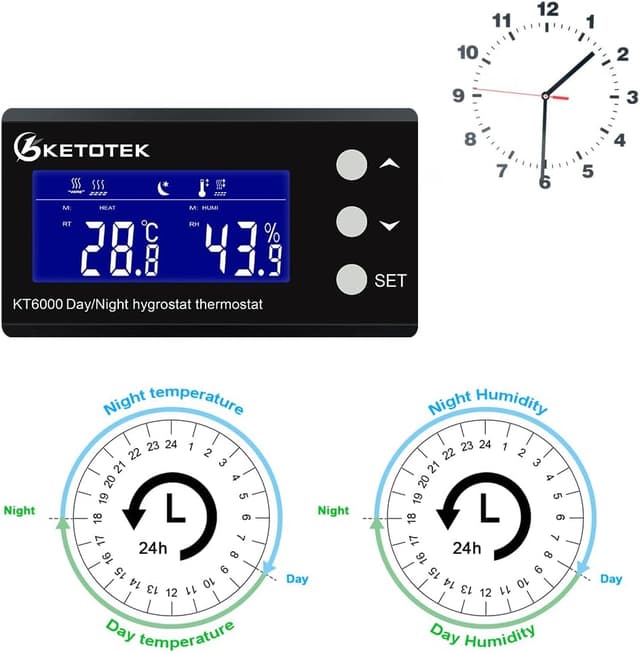 Thumbnail 2 de KETOTEK KT6000 Thermostat Hygrostat 230V