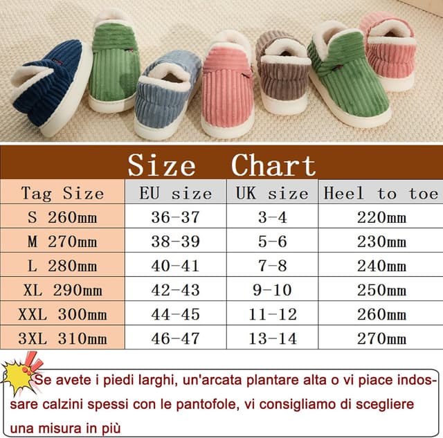 Thumbnail 2 de Misolin Pantofole donna invernali memory foam antiscivolo