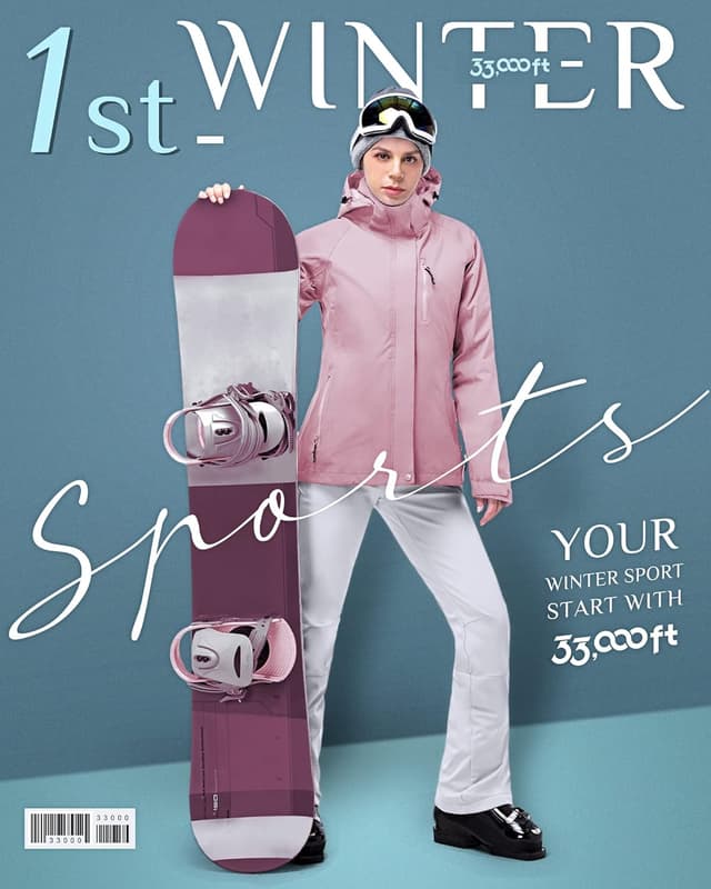 Detalle 1 de 33,000ft women ski pants, 8000mm waterproof