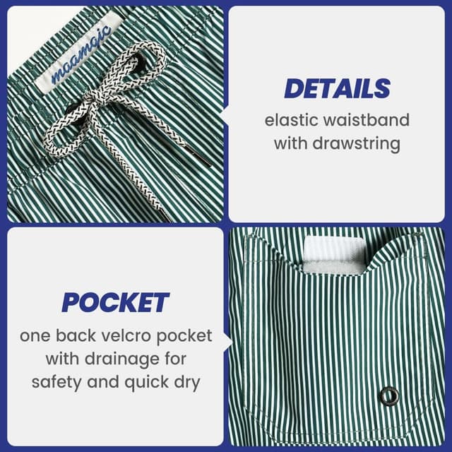 Detalle 1 de Quick-dry swim shorts 100% polyester