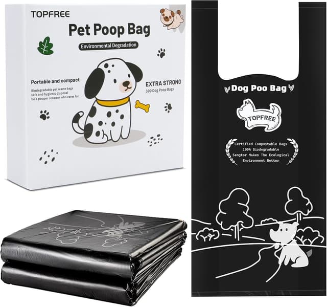 Detalle de Topfree Poo Bags 300 Extra Thick dog waste bags