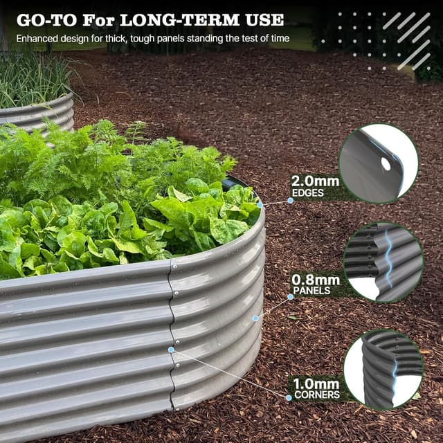 Detalle 1 de A ANLEOLIFE Raised Garden Bed 478 Gallon