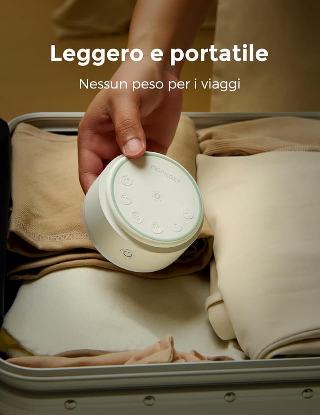 Detalle 2 de Momcozy Sound Machine con 20 suoni rilassanti e luce touch regolabile
