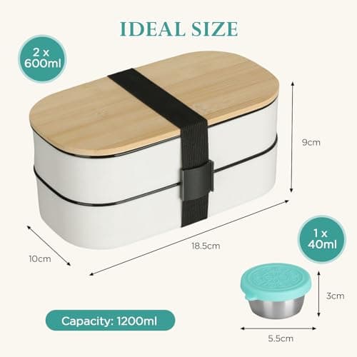 Thumbnail 3 de VINATO Fiambrera 1400ml con 2 niveles 🍱