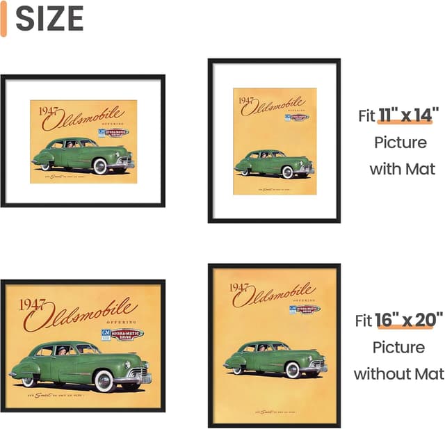 Detalle de Upsimples 16x20 Picture Frames Set of 5