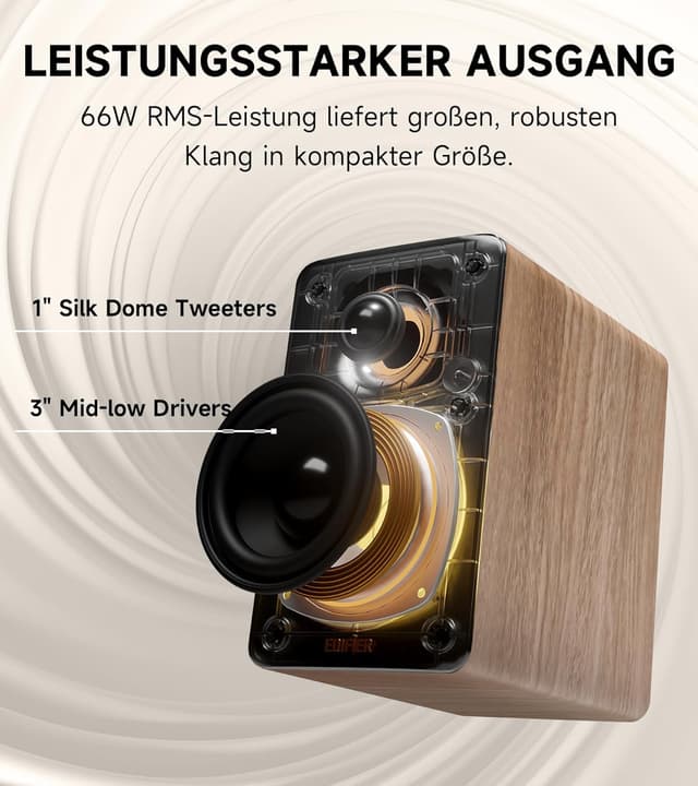 Detalle de Edifier M60 66W RMS Multimedia‑Lautsprecher