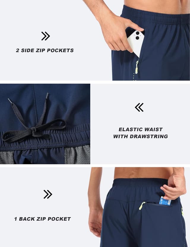 Thumbnail 3 de MoFiz Shorts de Sport Homme léger 1 paire