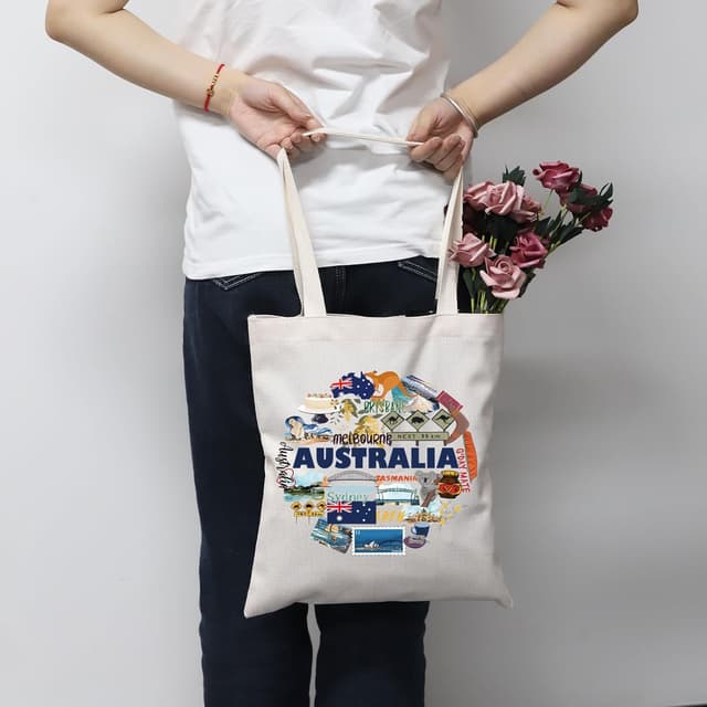 Detalle de Australia Tote Bag souvenir – soft polyester travel carry bag