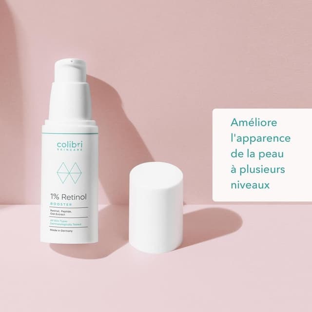 Detalle de colibri skincare 1% RETINOL BOOSTER (30 ml) — sérum visage au rétinol encapsulé liposomal