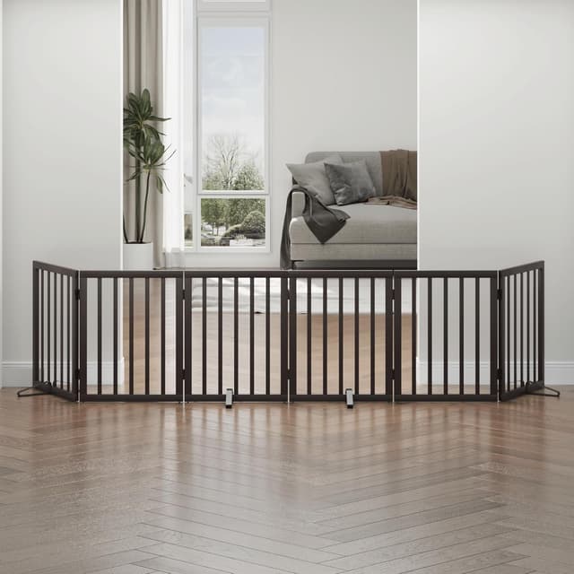 Detalle de Dog doorways gate 6-panel, foldable