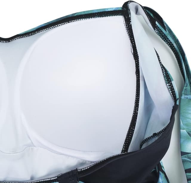 Detalle de Aidotop women’s tummy control one-piece swimsuit with ruched tribal detail