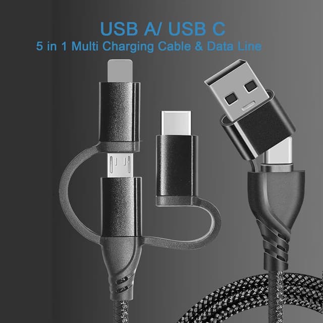 Detalle de Unillous Multi USB Kabel 5 in 1 1 m
