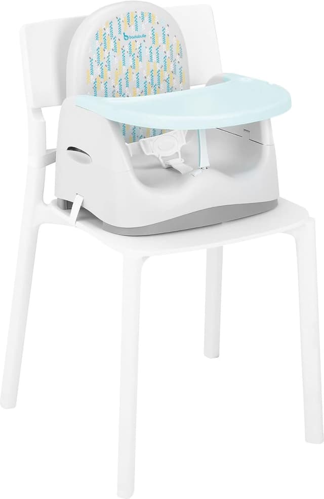 Detalle de Badabulle Rehausseur de chaise enfant Trendy Meal : assise universelle, tablette réglable et pliage compact