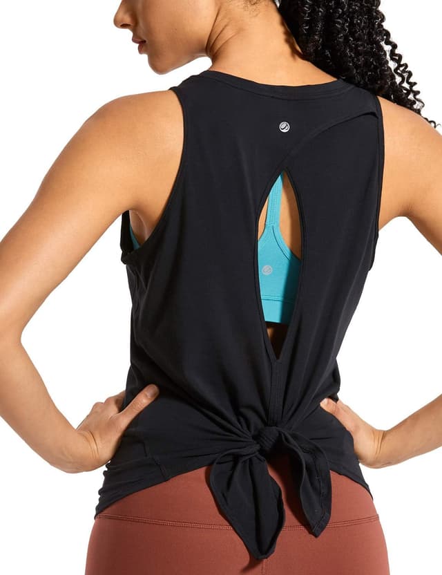 Detalle de CRZ YOGA canotta sport da donna backless (senza maniche) per yoga, palestra e running