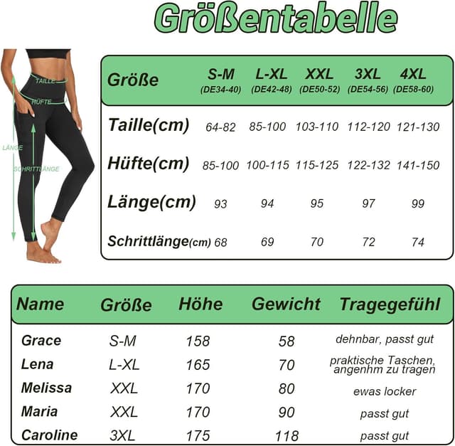 Thumbnail 5 de FOTOCITI Sport Leggings Damen High Waist mit Tasche 🏃♀