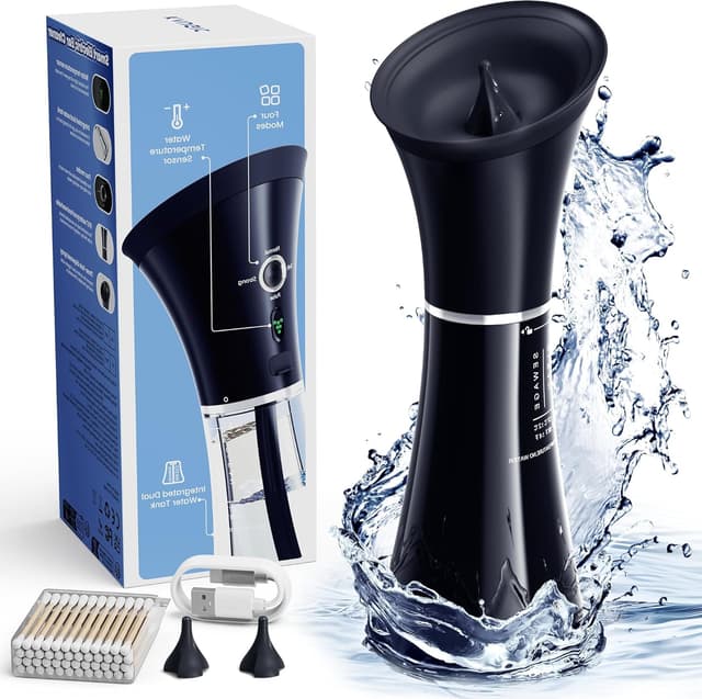 Detalle de KAUGIC Ohrenspülung mit Dual‑Tank 1 Jahr Garantie