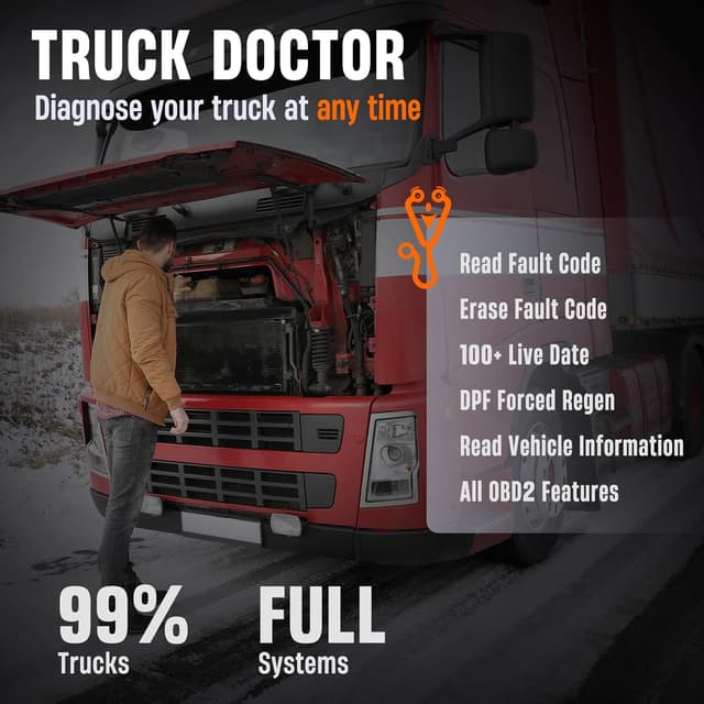 Detalle 2 de ANCEL HD100 Truck Scanner Bluetooth DPF