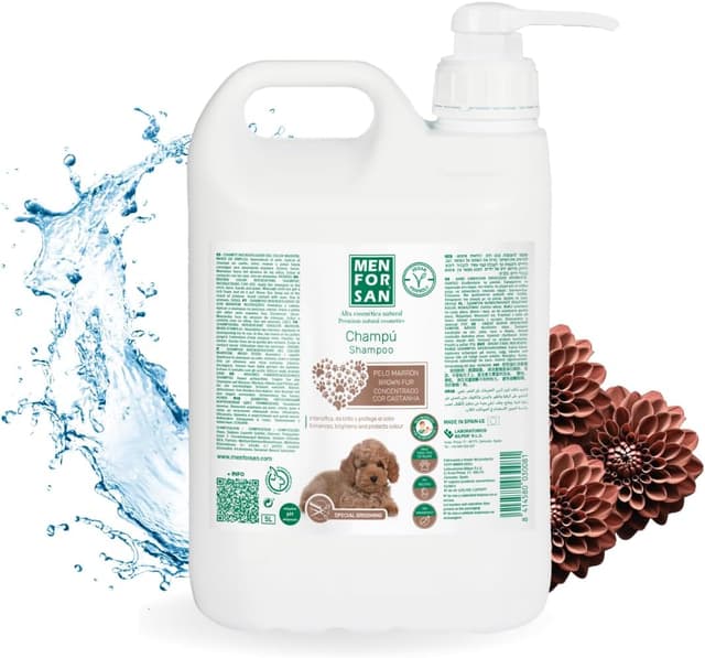 Detalle de MENFORSAN champú marrón 5L intensificador de color