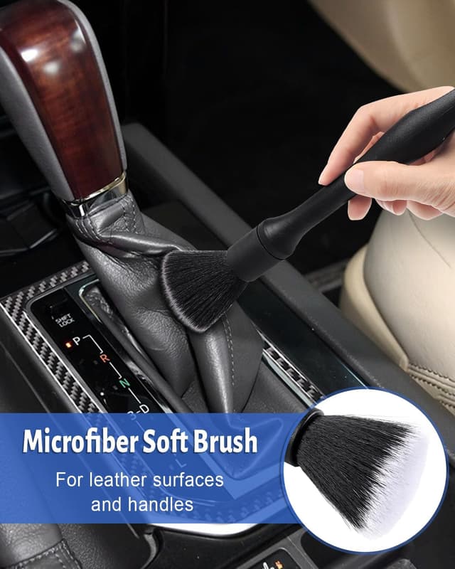 Detalle de Caianwin car cleaning brush set 5 piece