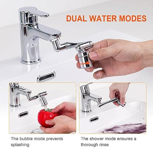 Thumbnail 3 de Ibergrif M91006 Aireador giratorio 1440° para grifo, 3 roscas 🎛