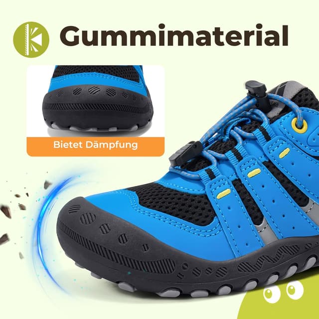 Detalle 2 de Kinder Trekkingschuhe 24-38 mit Schnellverschluss