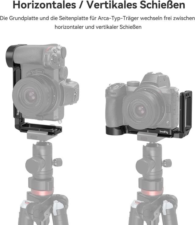 Detalle 2 de SMALLRIG L-Bracket 2947 für Nikon Z5 / Z6 / Z7 / Z6II / Z7II (L Winkel, drehstichere Montage)