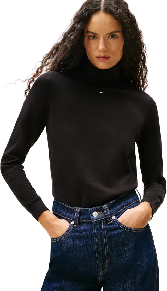 Detalle 2 de Tommy Jeans Pull femme col roulé essentiel