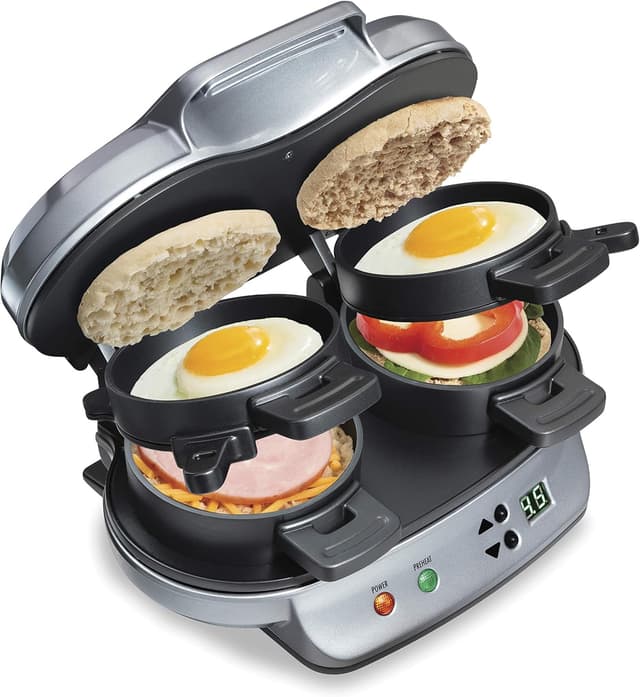 Imagen de Hamilton Beach 2-Serving Breakfast Sandwich Maker ⏰ en OfertitasTOP