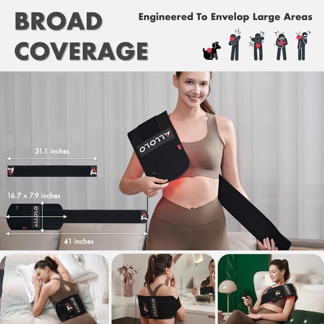 Detalle 2 de ALLOLO Red Light Therapy Belt 16.7×7.9in