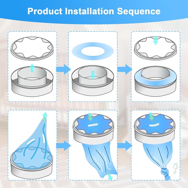 Detalle de 24 Stück Windeleimer Nachfüllkassetten – Nachfüllfolie kompatibel mit Tommee Tippee, Angelcare & LitterLocker