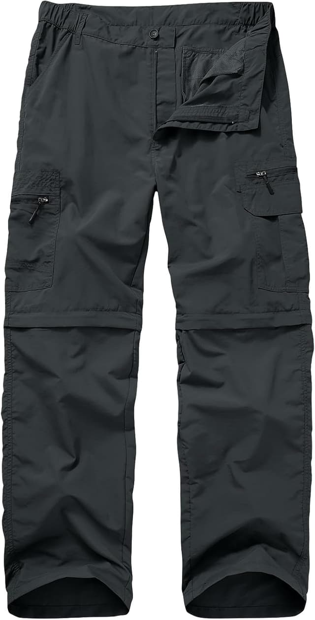 Thumbnail 6 de Winebox Men’s Walking Hiking Trousers – Convertible Zip-Off Quick-Dry Cargo Travel Pants