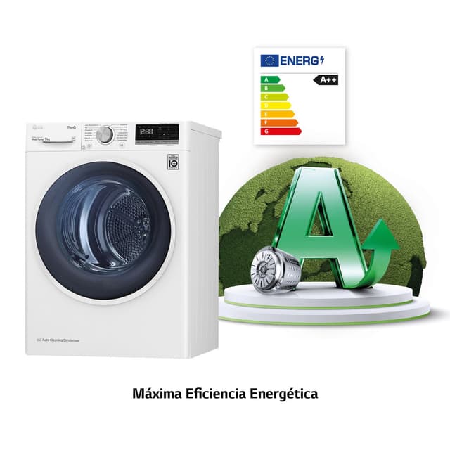 Detalle de LG RH90V5AV6N Secadora 9 kg con bomba de calor