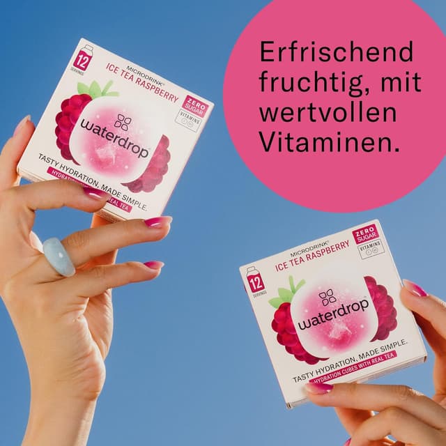 Thumbnail 4 de waterdrop Himbeer-Eistee 36 Eiswürfel 🍹