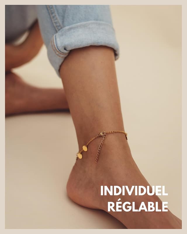 Detalle 2 de Good.Designs Bracelet de cheville 22–27 cm 🩰