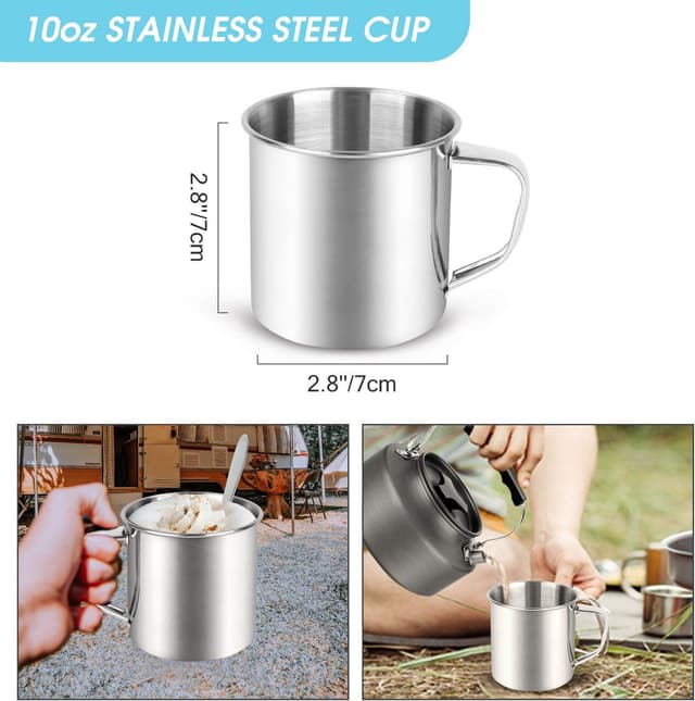 Thumbnail 6 de Odoland Set di Stoviglie da Campeggio 8 pezzi