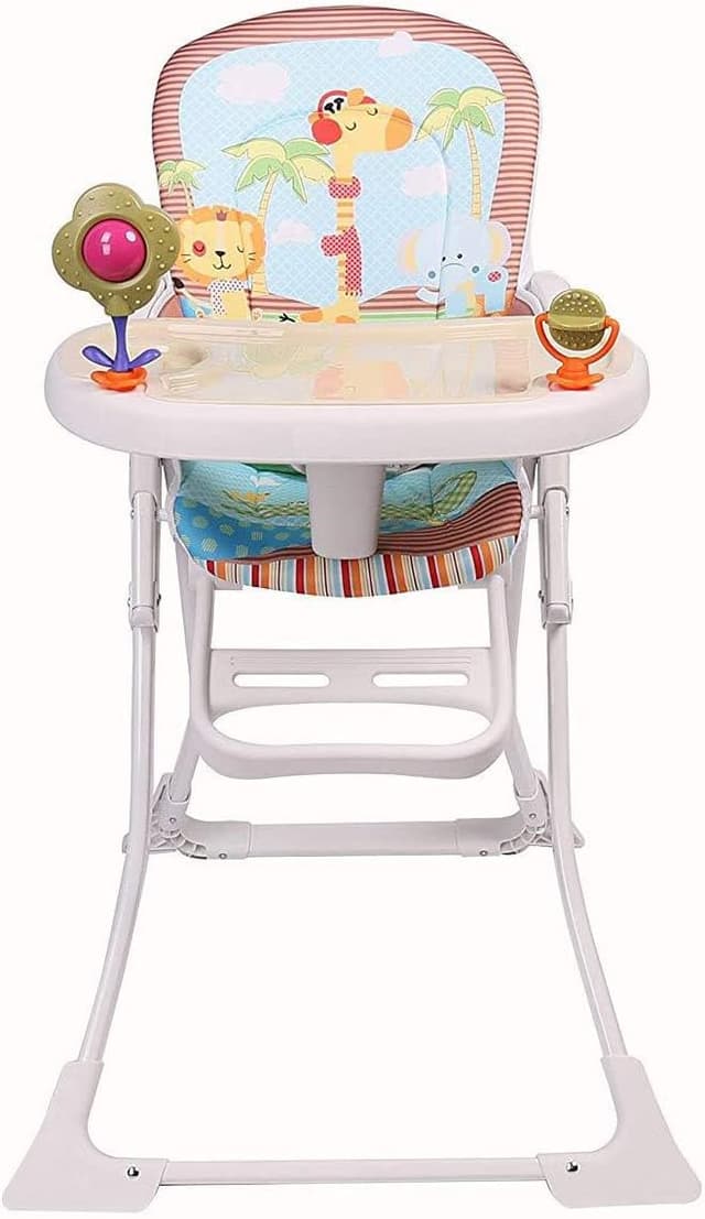 Detalle de Star Ibaby Pretty : chaise haute bébé pliable avec double plateau et jouets