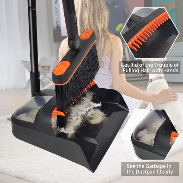 Thumbnail 4 de JEHONN Tall Dustpan and Brush Set 1m 🧹