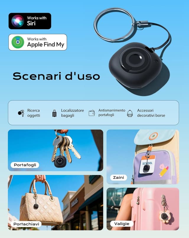 Thumbnail 5 de Air Smart Tag Tracker 4 Pezzi Find My