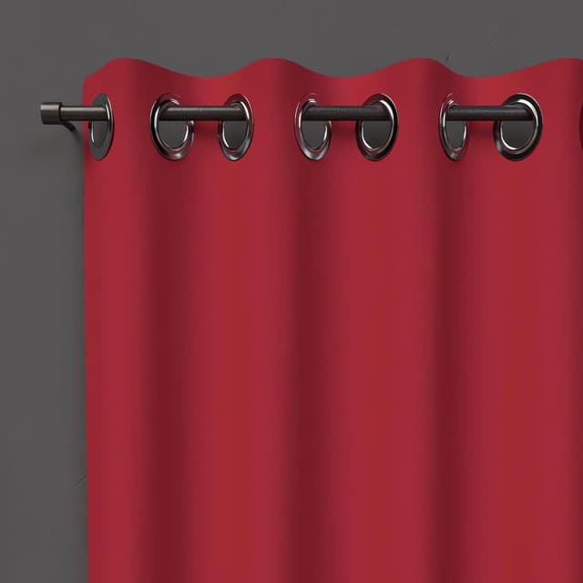 Thumbnail 6 de Rideau occultant Alix à œillets bleu marine en polyester, 135 x 250 cm