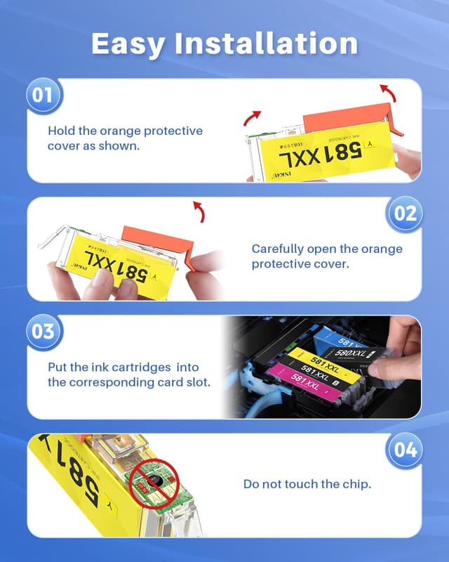 Thumbnail 6 de INK4U 580XXL / 581XXL cartucce d’inchiostro compatibili per Canon PGI-580 CLI-581 XXL (6 pezzi)