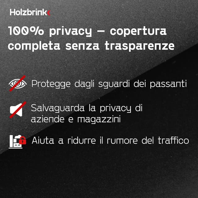 Thumbnail 3 de HOLZBRINK Fascia 19 cm x 26 m per privacy nero 📐