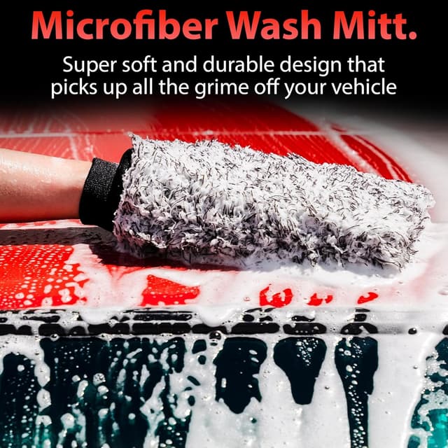 Detalle 2 de Adam's Polishes Microfiber Car Wash Mitt for Safe Washing