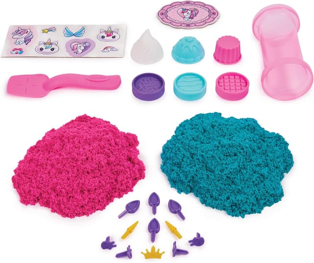 Detalle de Kinetic Sand Shimmer Unicorn Bake Shoppe 453g
